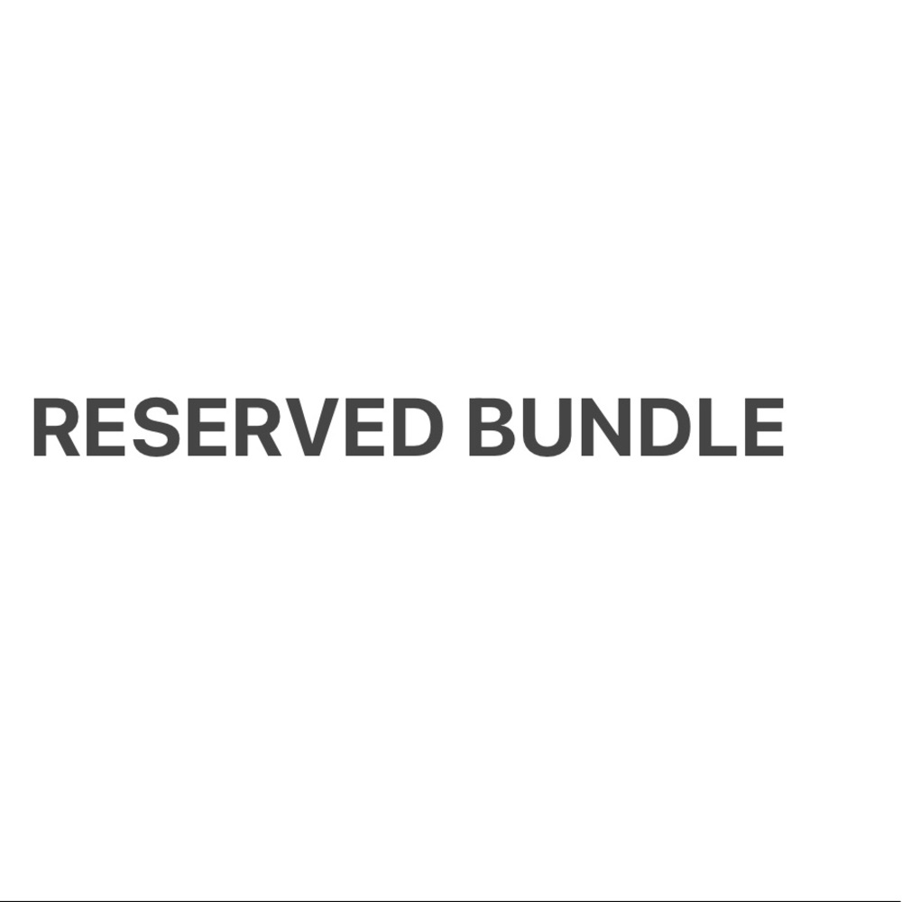 Reserved, do not buy unless we spoke